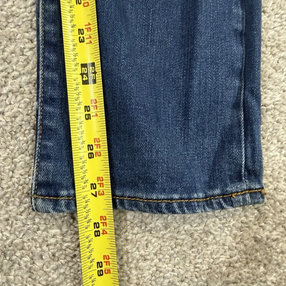7 For All Mankind Slimmy Jeans Blue Womens 14 Stretch Slim Fit Premium Denim - Picture 6 of 8